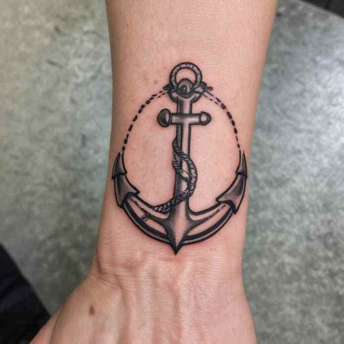 Infinity Anchor tattoo