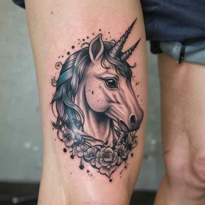 Unicorn tattoo