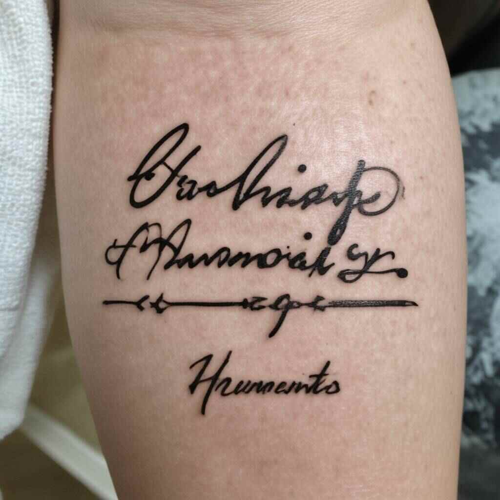 Handwritten NoteSignature
