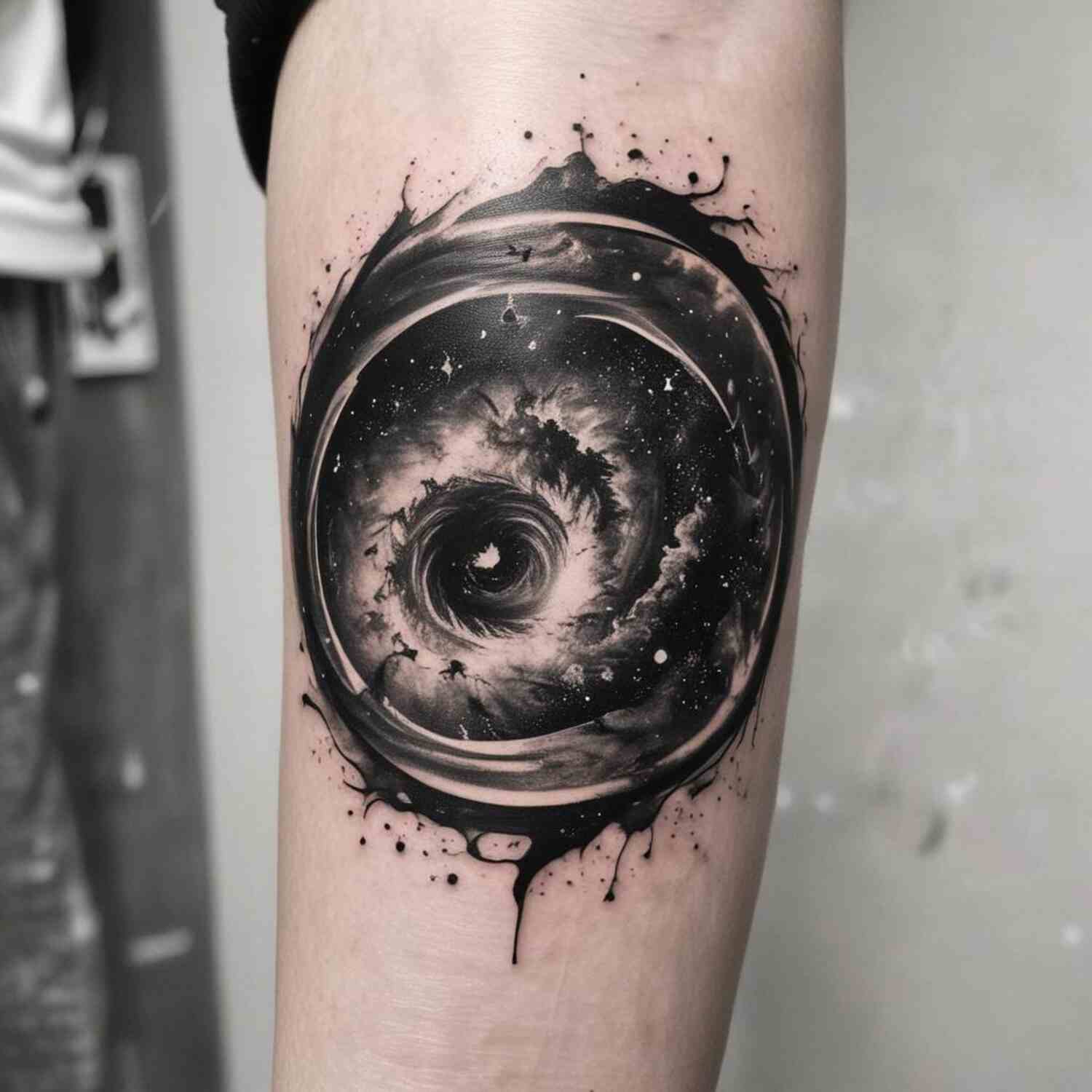 44 Stellar Negative Space Tattoos Inspired by the Vast Beauty of the Galaxy