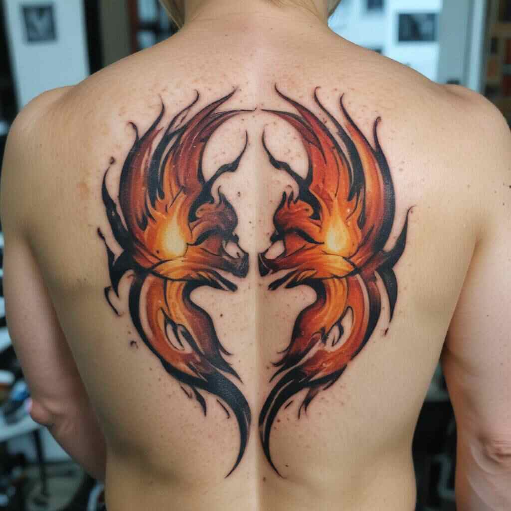 42 Passionate Twin Flame Tattoo Designs That Radiate Eternal Connection