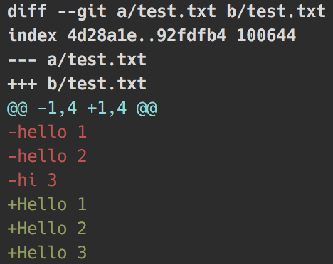 git diff