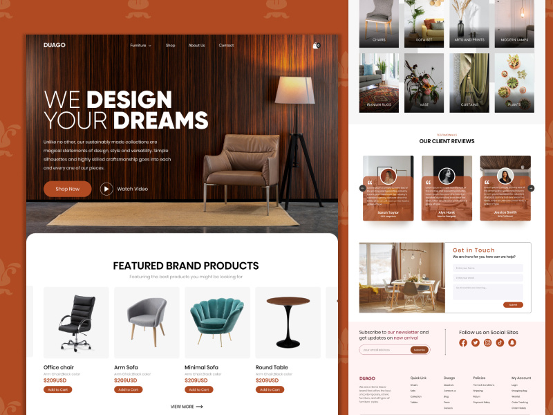 Home decor landing page by sohailfreelancer61