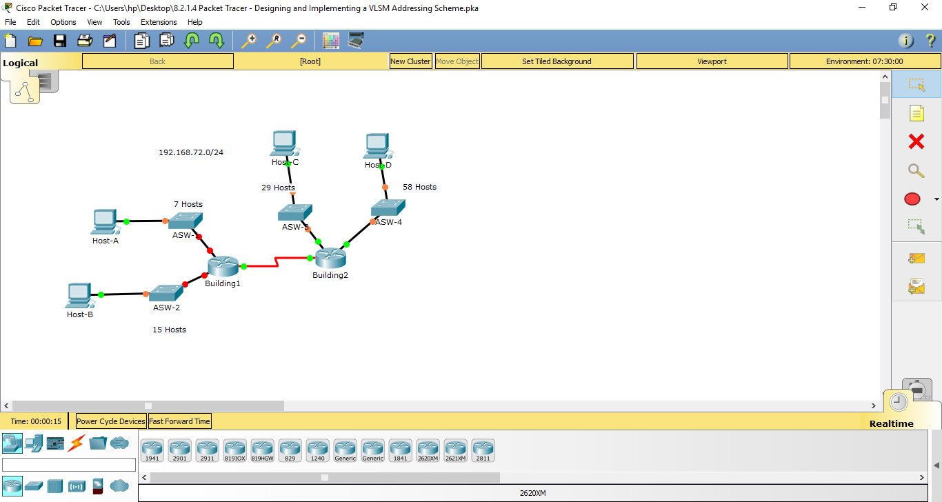 8 2 1 4 Packet Tracer Designing And Implementing A Vlsm Addressing Scheme 