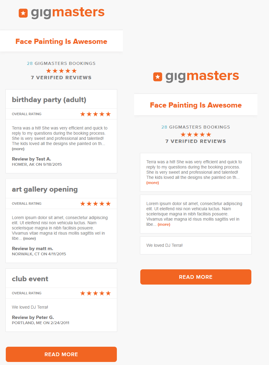 Portable Reviews Widget