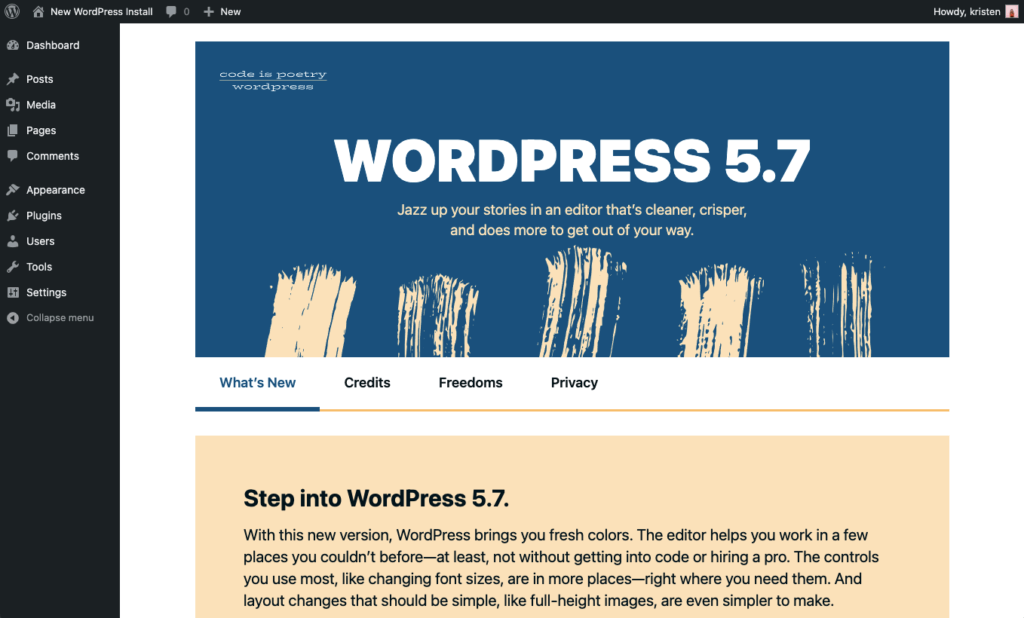 Install ionic app · step 2: Wordpress 5 7 Top 21 Features Improvements