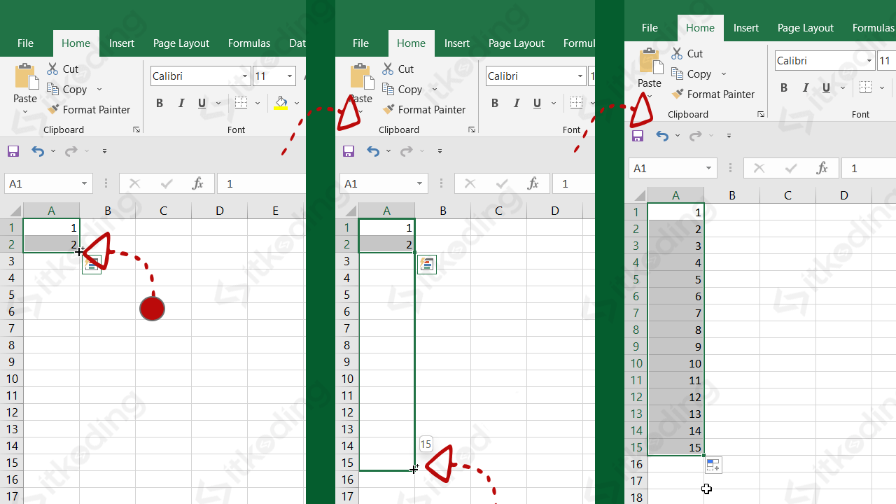 5 cara membuat nomor urut di excel otomatis dengan cepat