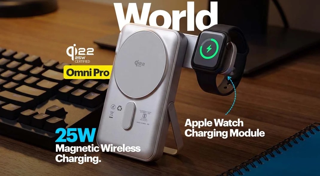 Stuffcool Launches Omni Pro: A 25W Qi2.2 MagSafe Powerbank Built for Apple Users