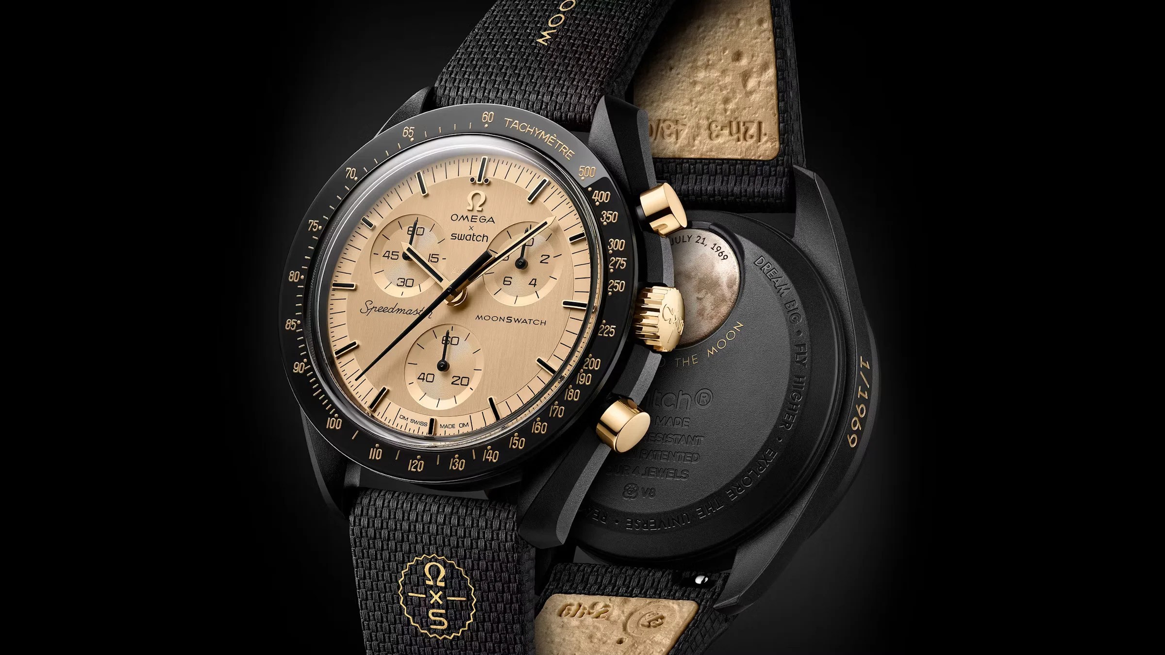 Swatch Launches Mission to the Moon 1969 MoonSwatch With 18K Gold