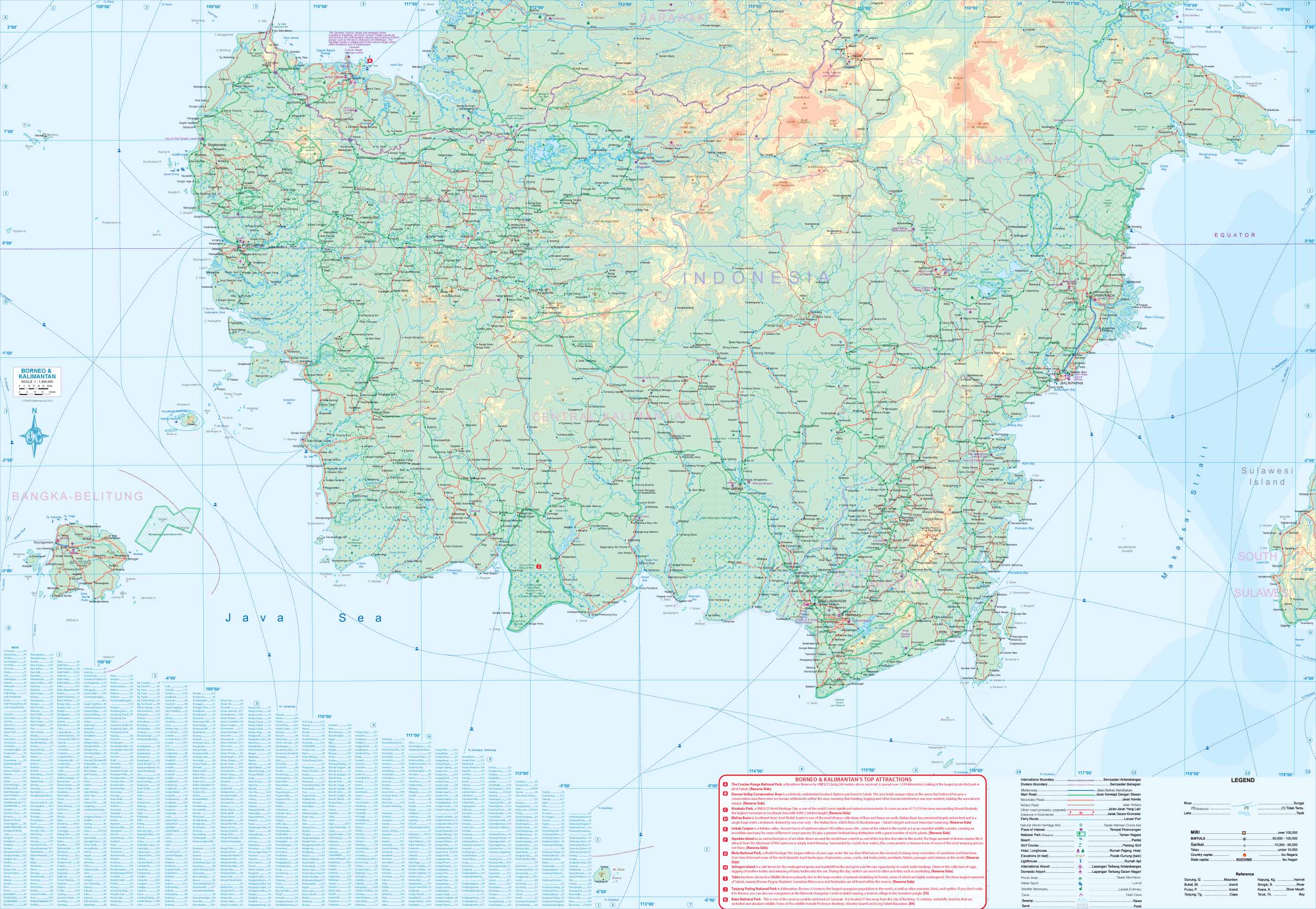 Maps For Travel City Maps Road Maps Guides Globes Topographic Maps Borneo Back 