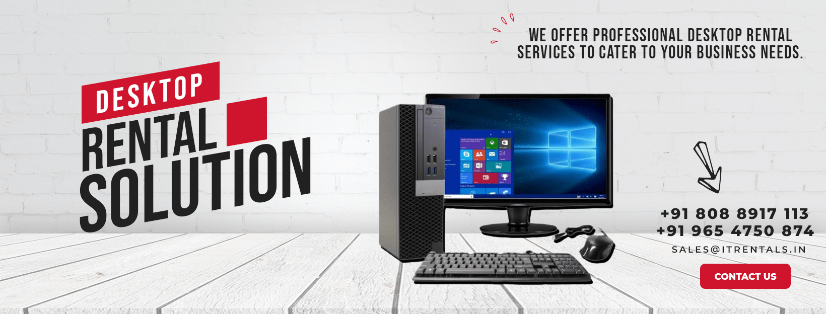 Laptop Rental Service Near Me Laptop On Lease Near Me IT Rentals Desktop Banner 2 