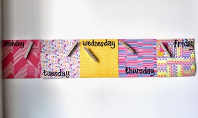 WeekToWeek007 CandyMagDotCom: DIY Week-at-a-Glance Organizer