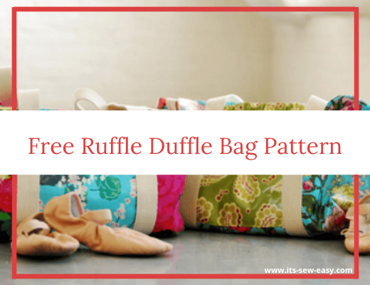Free Ruffle Duffle Bag Pattern | It's Sew Easy