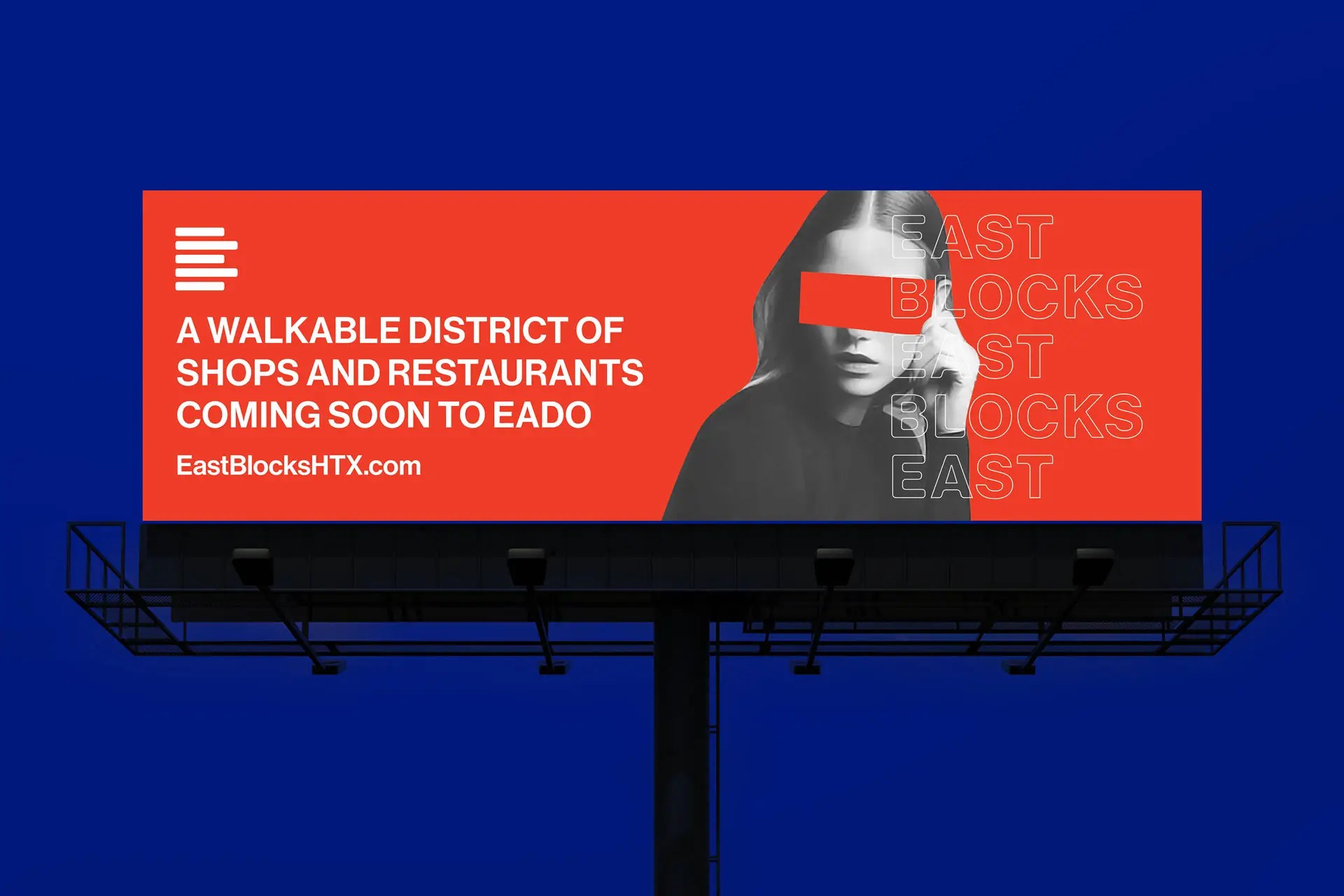 East Blocks billboard design