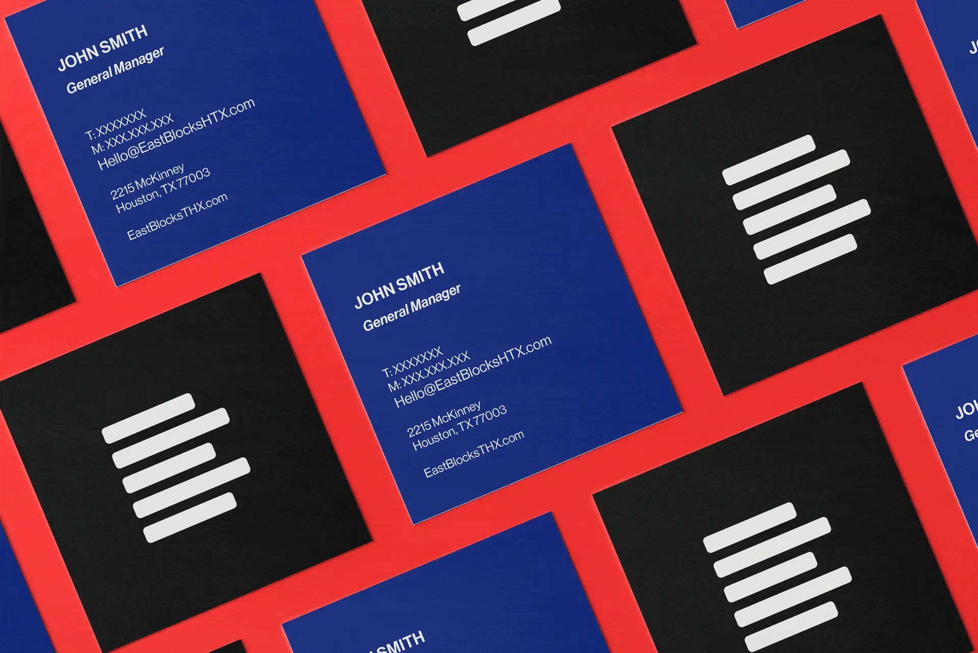Business Card Design - East Blocks Houston Eado