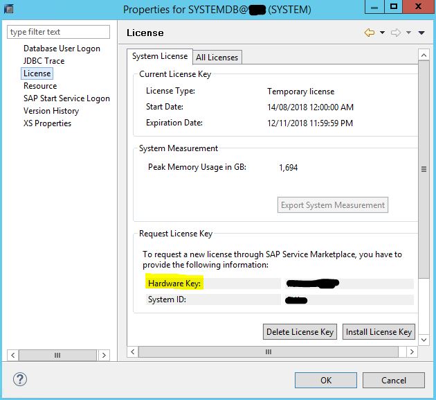 How to Find Hardware Key in HANA Database