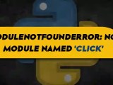 Modulenotfounderror No Module Named Click In Python Its Linux Foss