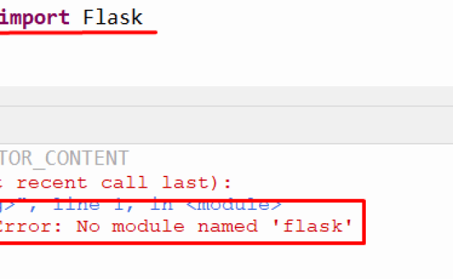 ModuleNotFoundError: No Module Named ‘flask’ In Python – Its Linux FOSS