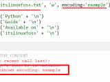 Lookuperror Unknown Encoding In Python Its Linux Foss