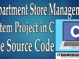 Department Store Management System Project In C