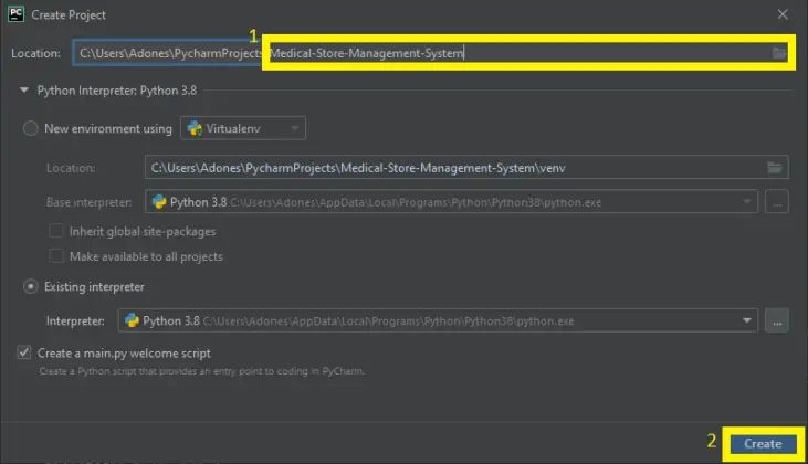Medical Store Management System Project In Python With Source Code - Retina Gradient Arts for Desktop