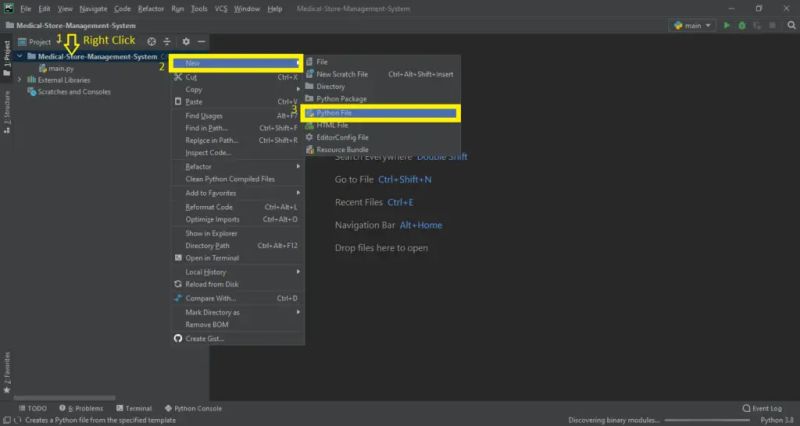 Medical Store Management System Project In Python With Source Code - HD Mountain Illustrations for Desktop