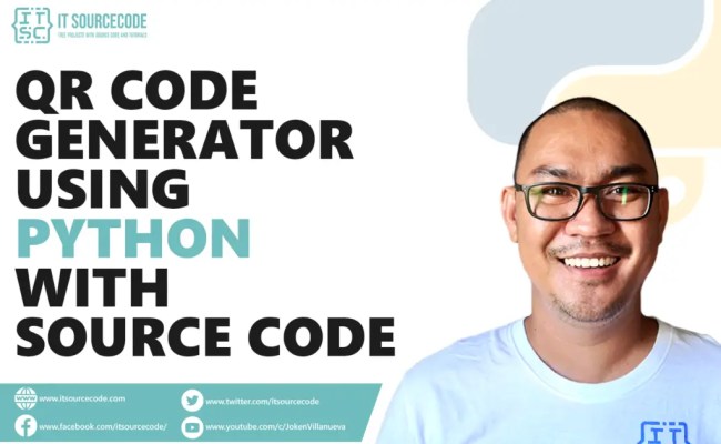QR Code Generator In Python With Source Code - VIDEO