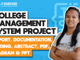 College Management System Project Report Documentation Pdf Code