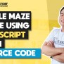 Simple Maze Game Using Javascript With Source Code - VIDEO