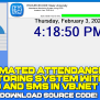 Attendance Monitoring System W/ RFID & SMS In VB.Net W/ Source Code