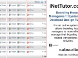 Boarding House Management System Free Database Design Tutorial