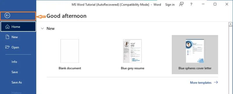 Solution Microsoft Word Tutorial On Backstage View Studypool - Modern Minimal Picture - High Resolution
