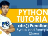 Abs Function In Python Syntax Parameters And Examples