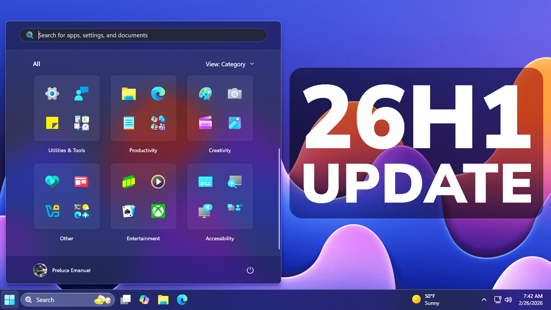 First Windows 11 26H1 Official Feature Update Big February 2026 THUMB 15 