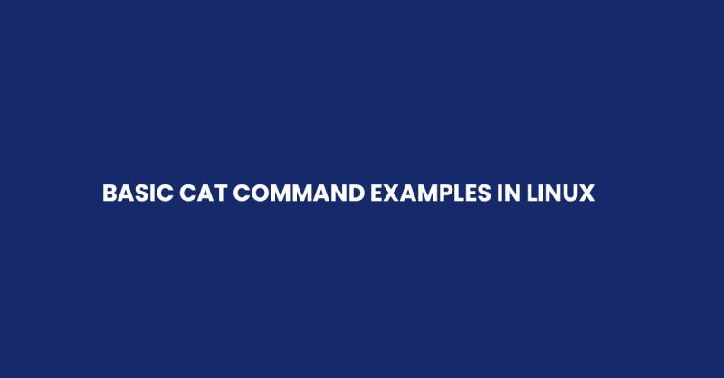 10 Basic Cat Command Examples In Linux 2023 Technology News - Professional 4K Geometric Pictures | Free Download