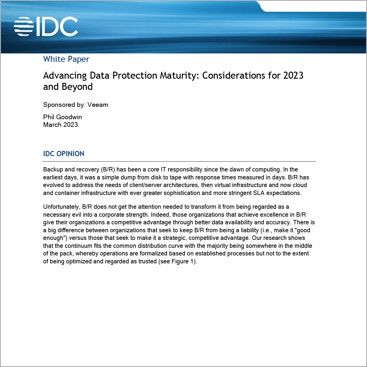 Advancing Data Protection Maturity