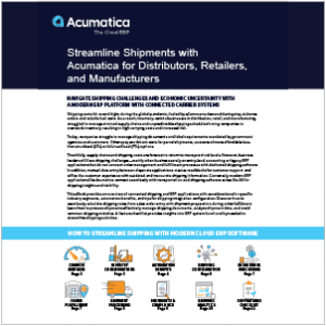 Why Modern Cloud ERP Applications and Connected Shipping is a Must for Today’s Distributors, Retailers, and Manufacturers