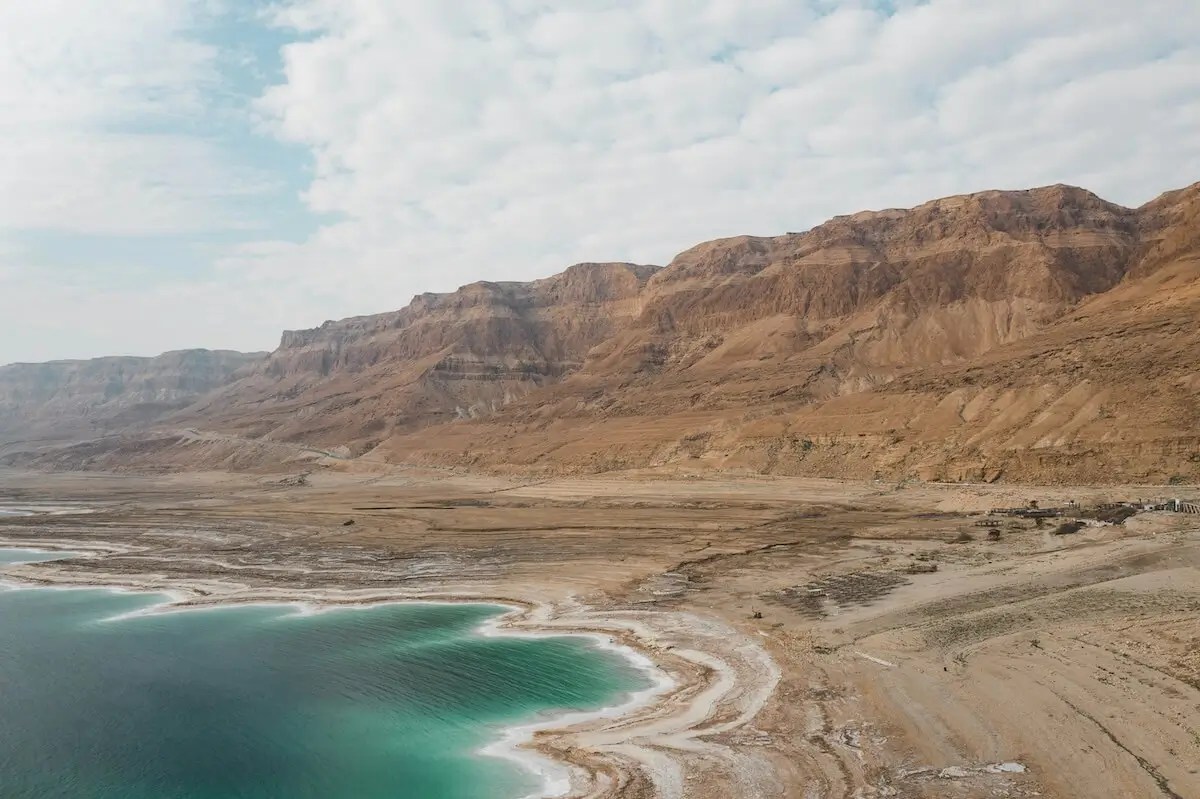 Aerial view of the Dead Sea