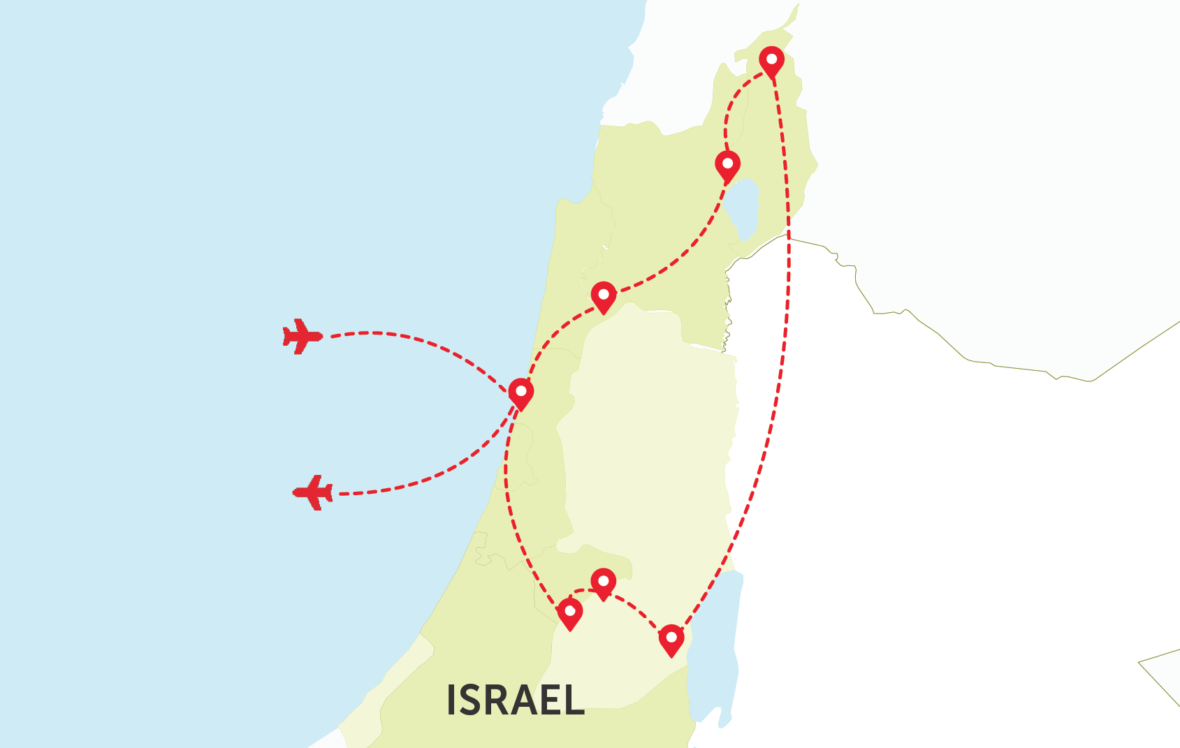 Map of Israel