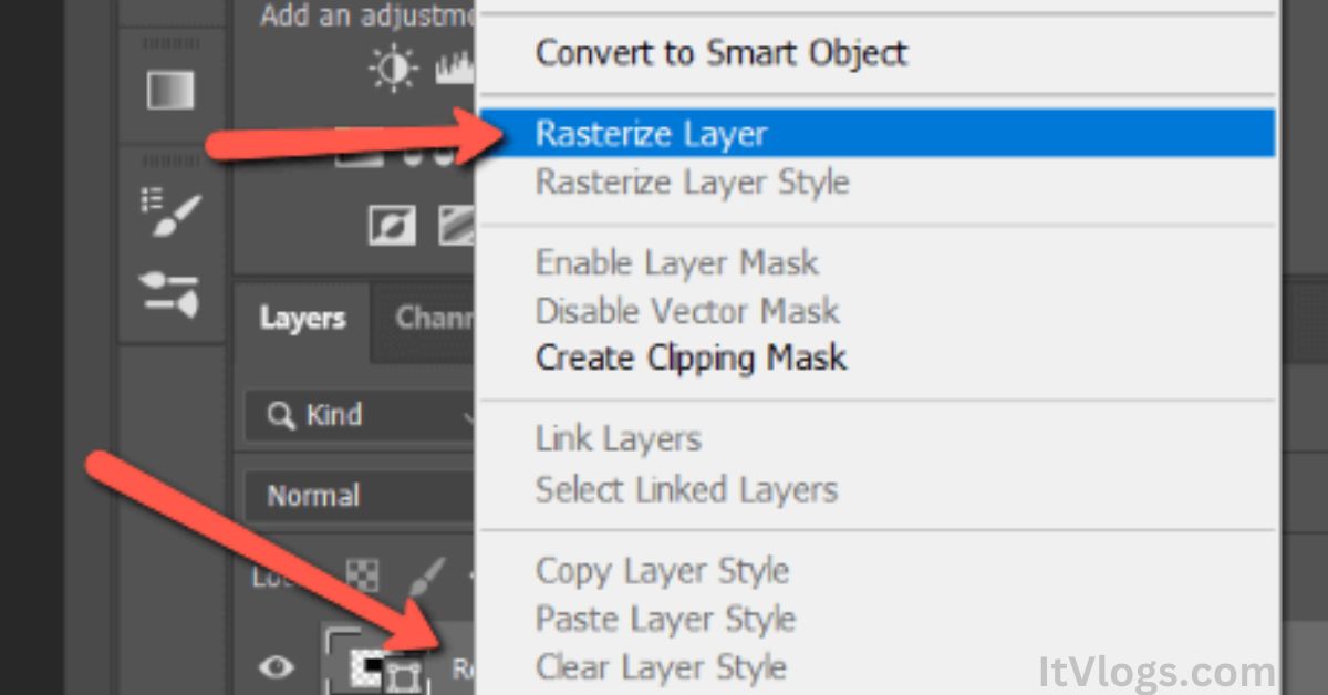 How To Rasterize A Layer In Photoshop 2023