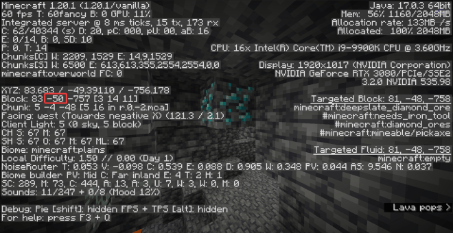 Best layer to find diamonds in Minecraft