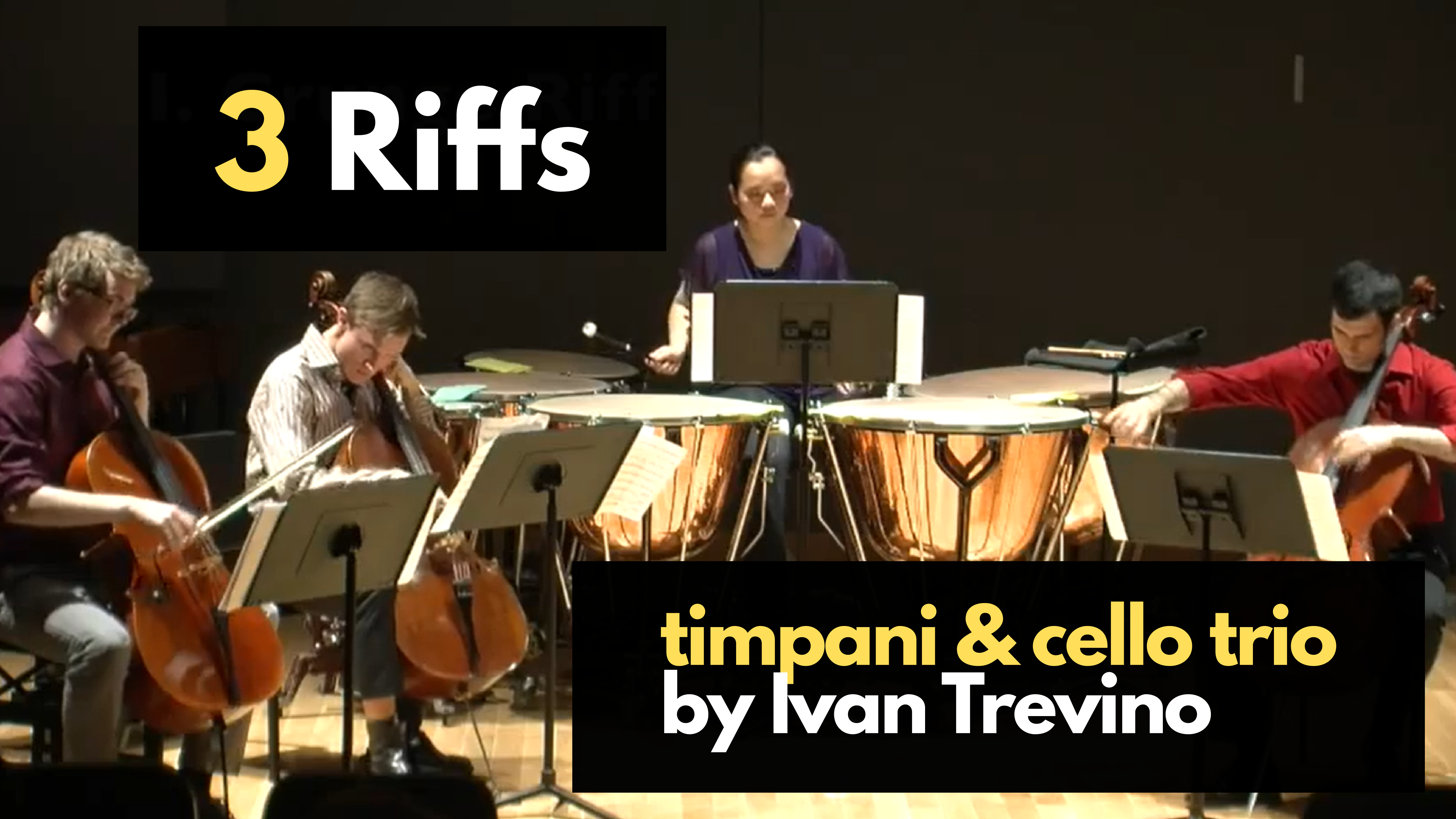 3 Riffs - Timpani & Cello Trio