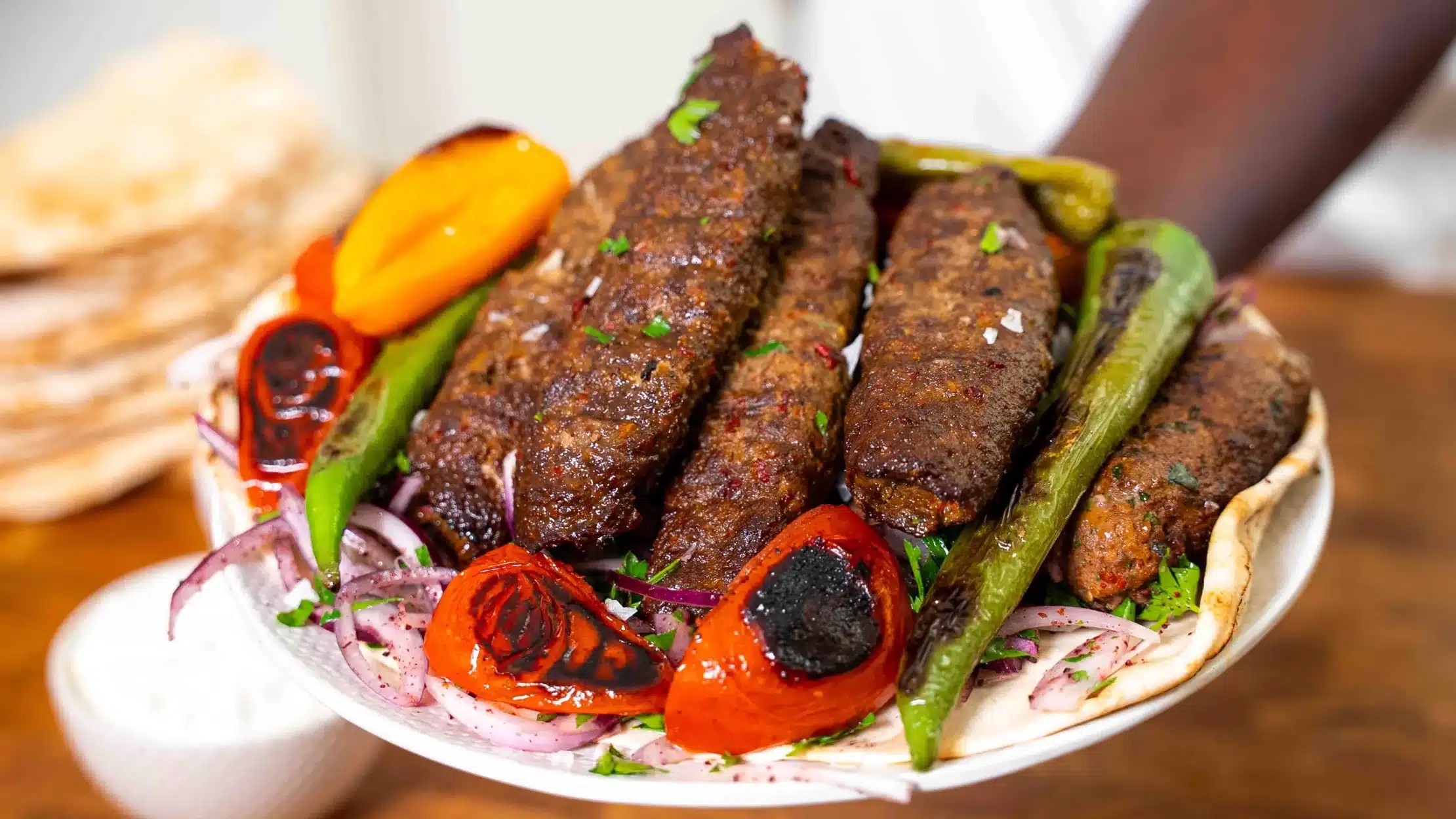 Homemade (Adana) Kebab.