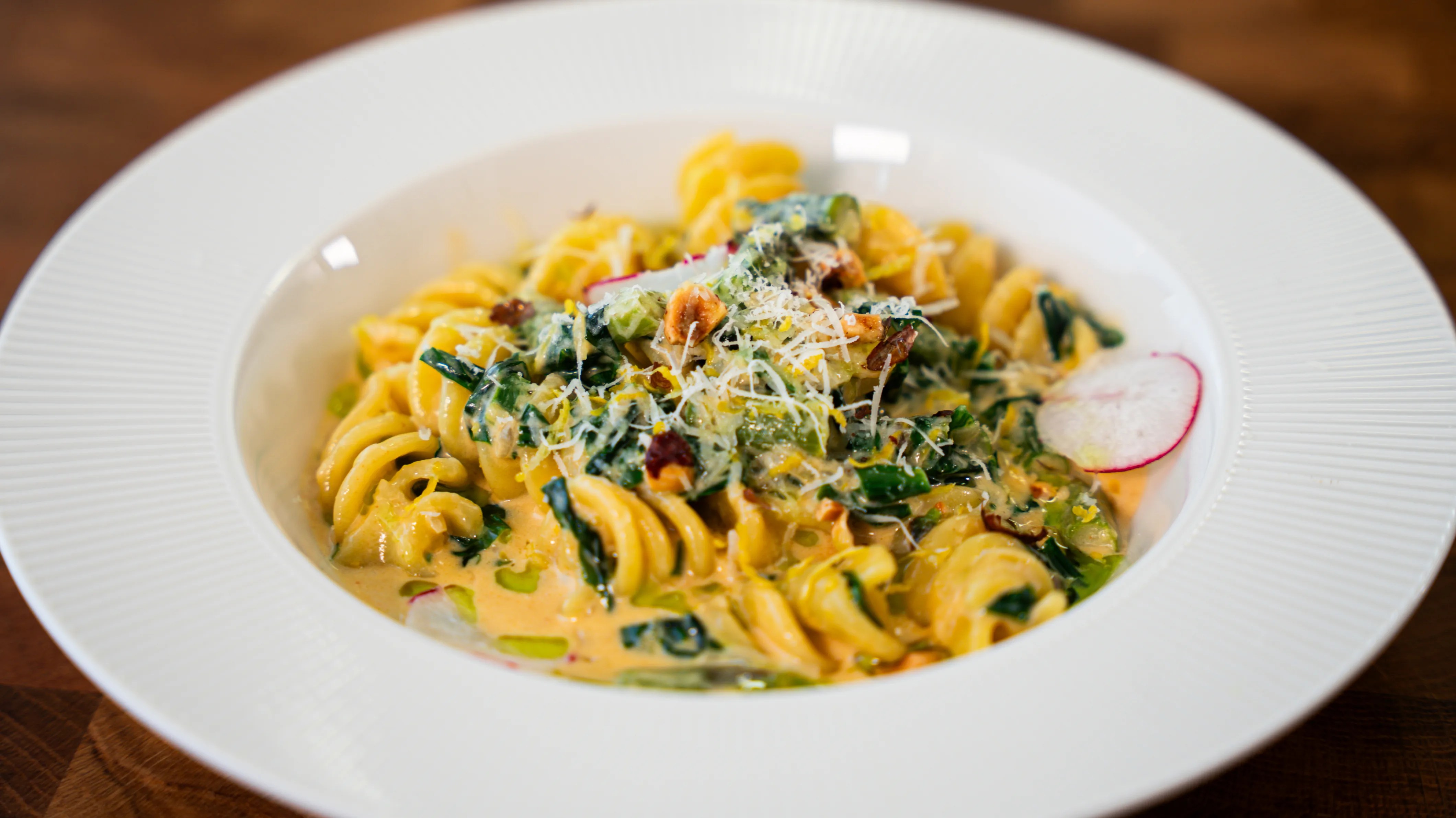 Wild garlic pasta.