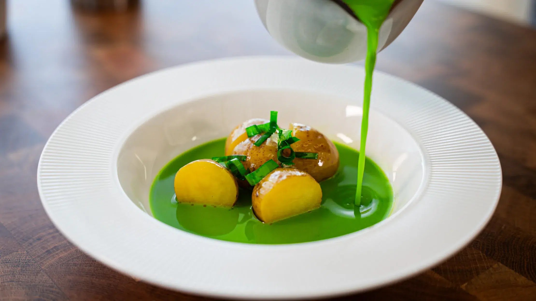 Wild garlic soup.