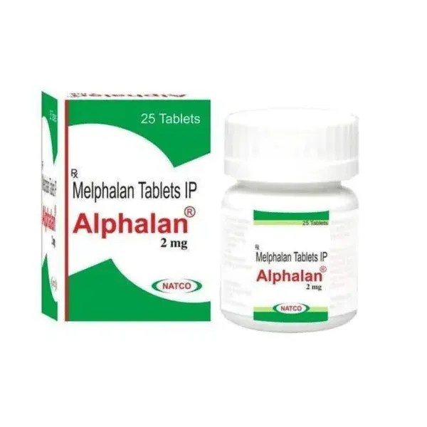 Alphalan 2 mg Melphalan tablets Natco pharmaceutical packaging
