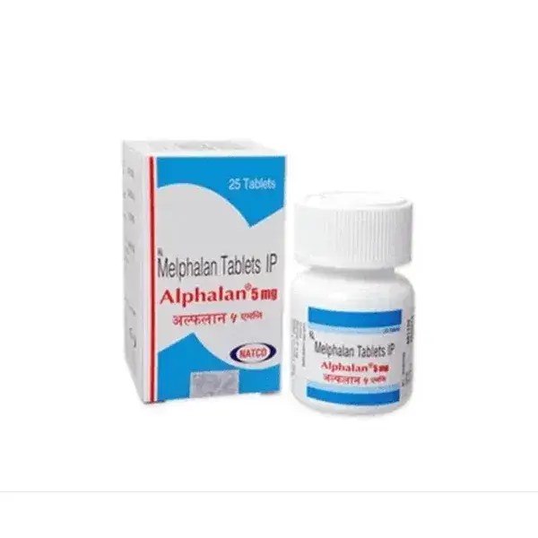 Alphalan 5mg Melphalan tablets Natco packaging
