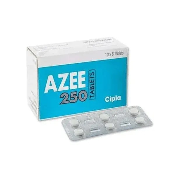Azee 250 mg Azithromycin tablets Cipla pharmaceutical packaging