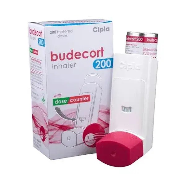 Budecort Inhaler 200 mcg Budesonide Cipla packaging