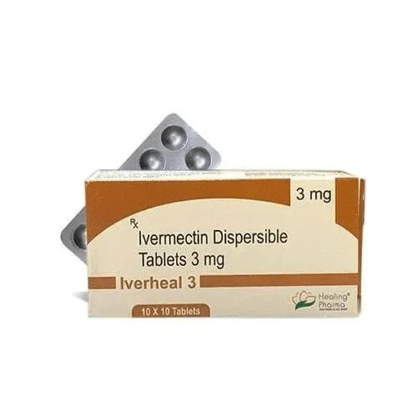 Ivermectin 3 mg Iverheal dispersible tablets Healing Pharma packaging